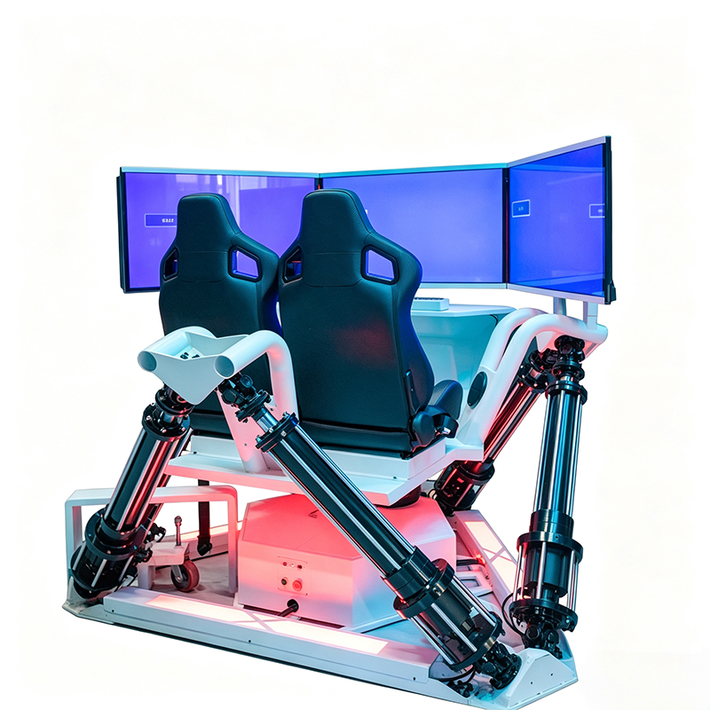 Simulateur de course à mouvement à 6 axes avec deux sièges