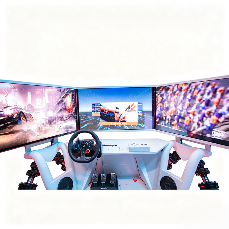 Simulateur de course à mouvement à 6 axes avec deux sièges