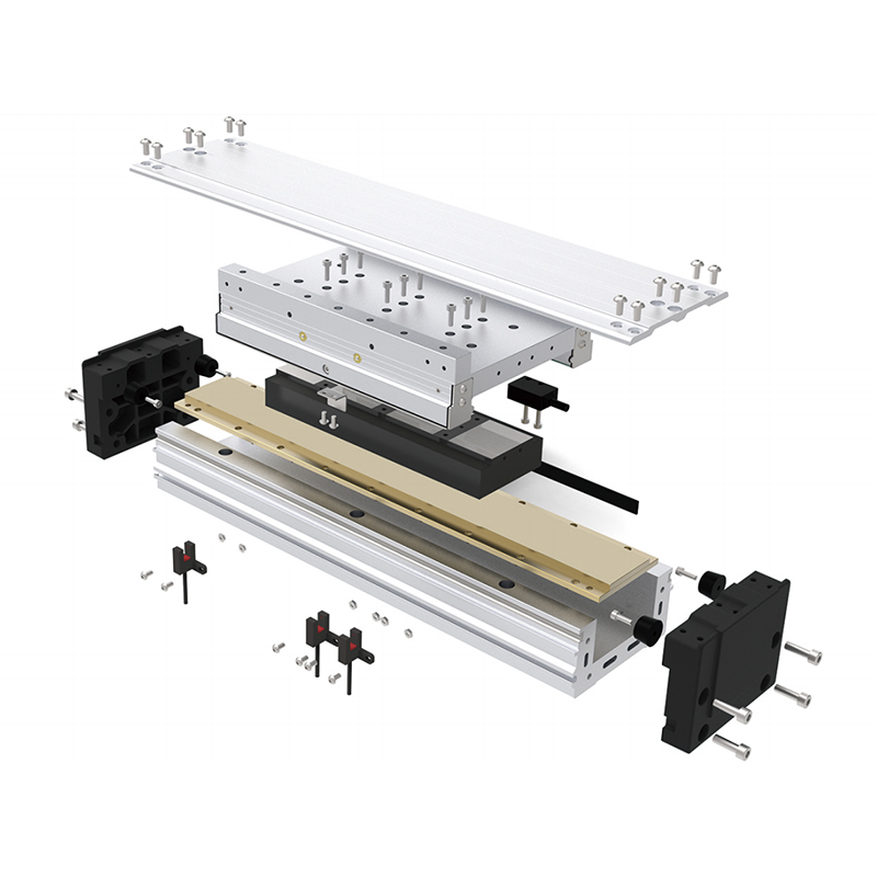 Grand module de moteur linéaire ultra large à 4 rails et longue course